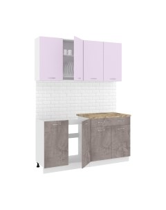 Кухонный гарнитур Кортекс-мебель Корнелия Лира-лайт 1.6м