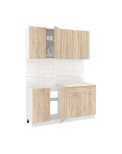 Кухонный гарнитур Кортекс-мебель Корнелия Лира-лайт 1.6м