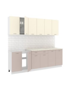 Кухонный гарнитур Кортекс-мебель Корнелия Лира-лайт 2.4м