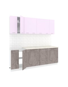 Кухонный гарнитур Кортекс-мебель Корнелия Лира 2.2м