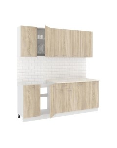 Кухонный гарнитур Кортекс-мебель Корнелия Лира-лайт 2.1м