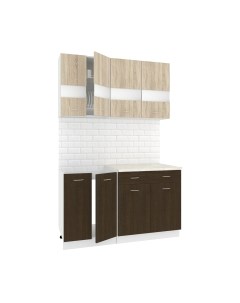 Кухонный гарнитур Кортекс-мебель Корнелия Экстра 1.4м