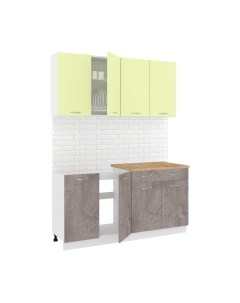 Кухонный гарнитур Кортекс-мебель Корнелия Лира-лайт 1.6м