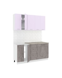Кухонный гарнитур Кортекс-мебель Корнелия Лира 1.6м