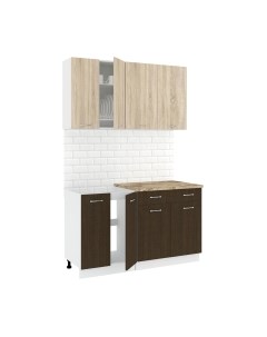 Кухонный гарнитур Кортекс-мебель Корнелия Лира-лайт 1.4м