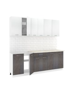 Кухонный гарнитур Кортекс-мебель Корнелия Лира-лайт 2.2м