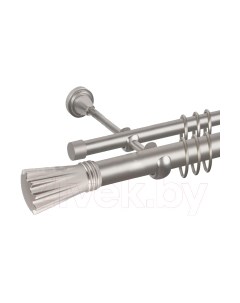 Карниз для штор АС ФОРОС Grace D25Г/16Г составной + наконечники Буэнос Ас форос