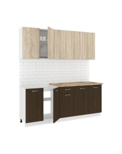 Кухонный гарнитур Кортекс-мебель Корнелия Лира-лайт 2.0м