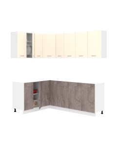 Кухонный гарнитур Кортекс-мебель Корнелия Лира 1.5x2.1 без столешницы