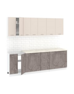 Кухонный гарнитур Кортекс-мебель Корнелия Лира 2.4м