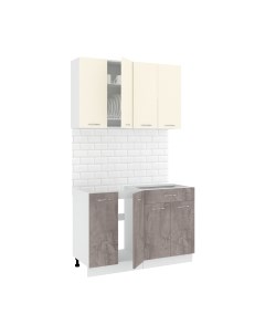 Кухонный гарнитур Кортекс-мебель Корнелия Лира-лайт 1.2м без столешницы