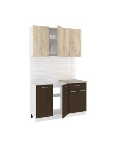 Кухонный гарнитур Кортекс-мебель Корнелия Лира-лайт 1.3м