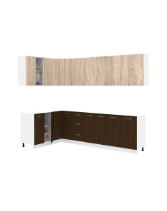 Кухонный гарнитур Кортекс-мебель Корнелия Лира 1.5x2.7 без столешницы