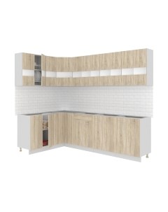 Кухонный гарнитур Кортекс-мебель Корнелия Экстра 1.5x2.7 без столешницы
