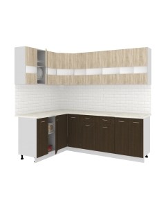 Кухонный гарнитур Кортекс-мебель Корнелия Экстра 1.5x2.3м