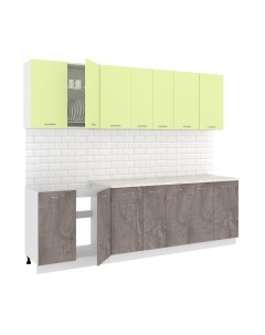 Кухонный гарнитур Кортекс-мебель Корнелия Лира-лайт 2.6м