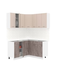 Кухонный гарнитур Кортекс-мебель Корнелия Лира 1.5x1.5 без столешницы