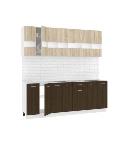 Кухонный гарнитур Кортекс-мебель Корнелия Экстра 2.1 без столешницы