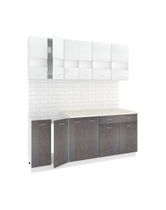 Кухонный гарнитур Кортекс-мебель Корнелия Экстра 1.9м