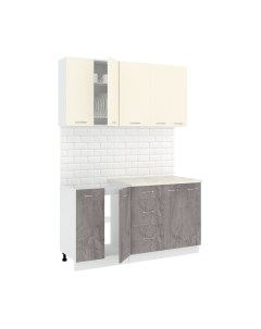 Кухонный гарнитур Кортекс-мебель Корнелия Лира 1.5м