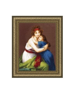 Набор для вышивания Автопортрет с дочерью / МК-046 Золотое руно