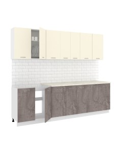 Кухонный гарнитур Кортекс-мебель Корнелия Лира-лайт 2.6м