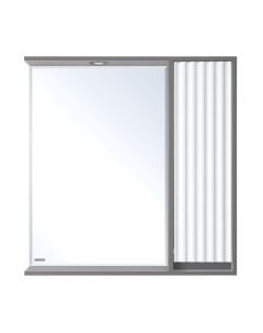 Шкаф с зеркалом для ванной Balaton 80 R / BAL-04080-01-01П Brevita