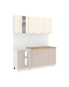 Кухонный гарнитур Кортекс-мебель Корнелия Лира-лайт 1.8м