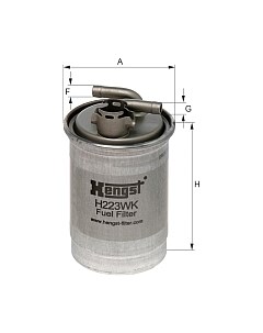 Топливный фильтр Hengst H223WK