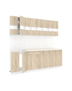 Кухонный гарнитур Кортекс-мебель Корнелия Экстра 2.3м