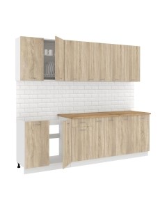 Кухонный гарнитур Кортекс-мебель Корнелия Лира-лайт 2.5м