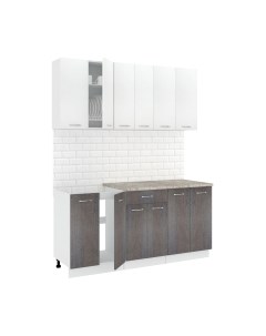 Кухонный гарнитур Кортекс-мебель Корнелия Лира-лайт 1.7м