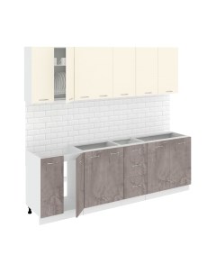 Кухонный гарнитур Кортекс-мебель Корнелия Лира 2.4 без столешницы