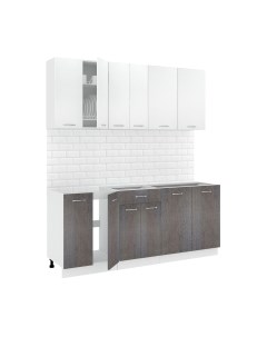 Кухонный гарнитур Кортекс-мебель Корнелия Лира-лайт 1.9м без столешницы