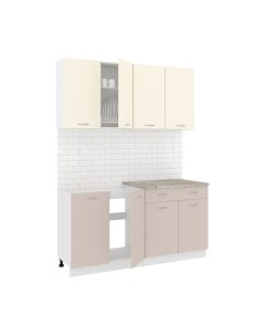 Кухонный гарнитур Кортекс-мебель Корнелия Лира-лайт 1.6м