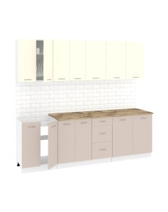 Кухонный гарнитур Кортекс-мебель Корнелия Лира 2.4м