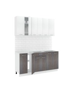 Кухонный гарнитур Кортекс-мебель Корнелия Лира-лайт 1.7м без столешницы