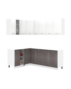 Кухонный гарнитур Кортекс-мебель Корнелия Лира 1.5x2.1 без столешницы