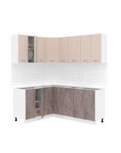Кухонный гарнитур Кортекс-мебель Корнелия Лира 1.5x1.9 без столешницы