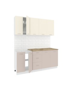 Кухонный гарнитур Кортекс-мебель Корнелия Лира 1.8м