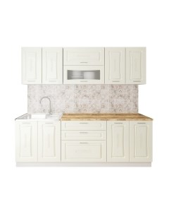 Кухонный гарнитур Артём-Мебель Адель со стеклом МДФ 2.4м Артём-мебель