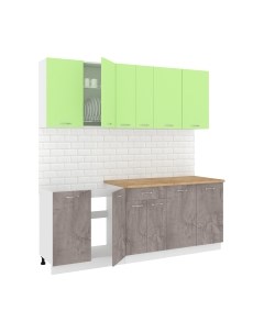 Кухонный гарнитур Кортекс-мебель Корнелия Лира-лайт 2.1м