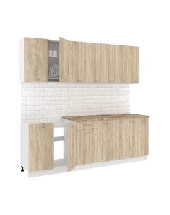 Кухонный гарнитур Кортекс-мебель Корнелия Лира-лайт 2.3м