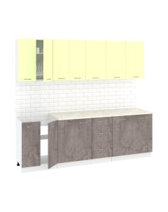 Кухонный гарнитур Кортекс-мебель Корнелия Лира 2.4м