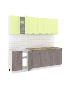 Кухонный гарнитур Кортекс-мебель Корнелия Лира-лайт 2.3м