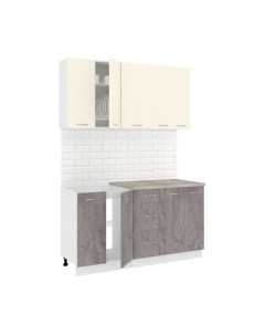 Кухонный гарнитур Кортекс-мебель Корнелия Лира 1.5м