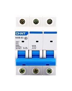 Выключатель автоматический Chint NXB-63 3P 63A 6кА C