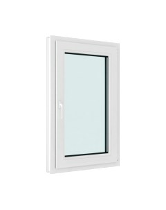 Окно ПВХ Brusbox Roto Одностворчатое Поворотно-откидное правое 3 стекла