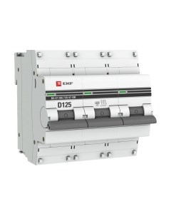 Выключатель автоматический EKF PROxima ВА 47-100 3P 125А (D) 10kA / mcb47100-3-125D-pro Ekf