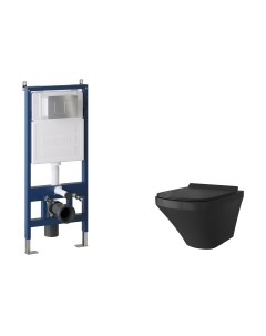 Унитаз подвесной с инсталляцией GR-4440BMS+900.K31.01.000+700.K31.04.12M.12M Grossman